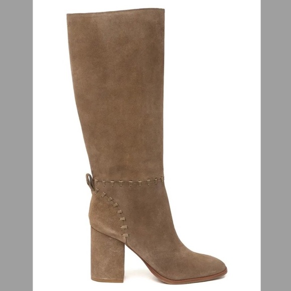 Tory Burch Shoes - EUC Tory Burch Contraire Suede Chunky Block Heel Boot